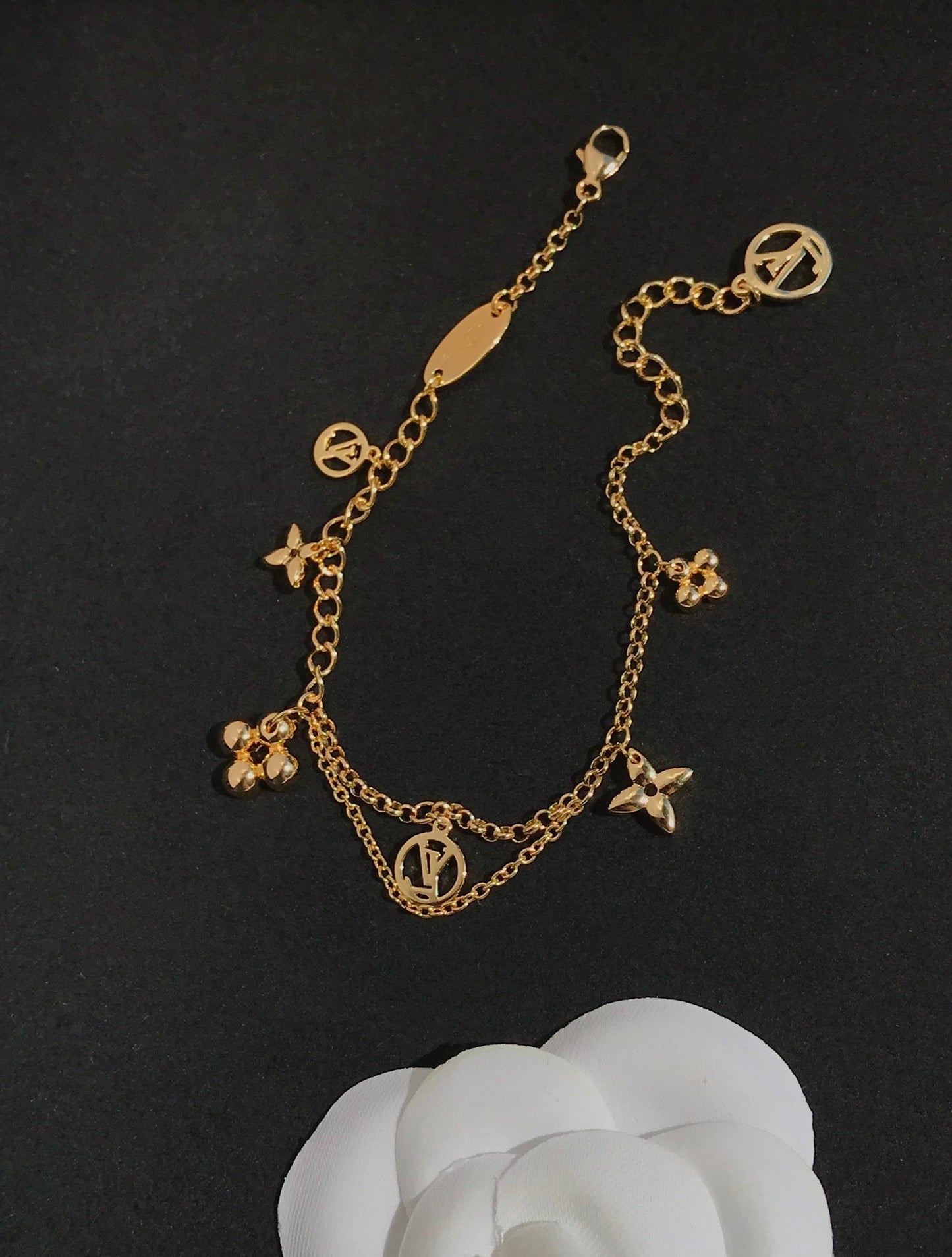 DIANA BLOOMING PINK GOLD MOP BRACELET