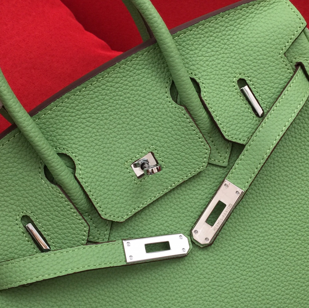 HM BIRKIN 30 CM BAG FERN CALFSKIN SILVER HARDWARE