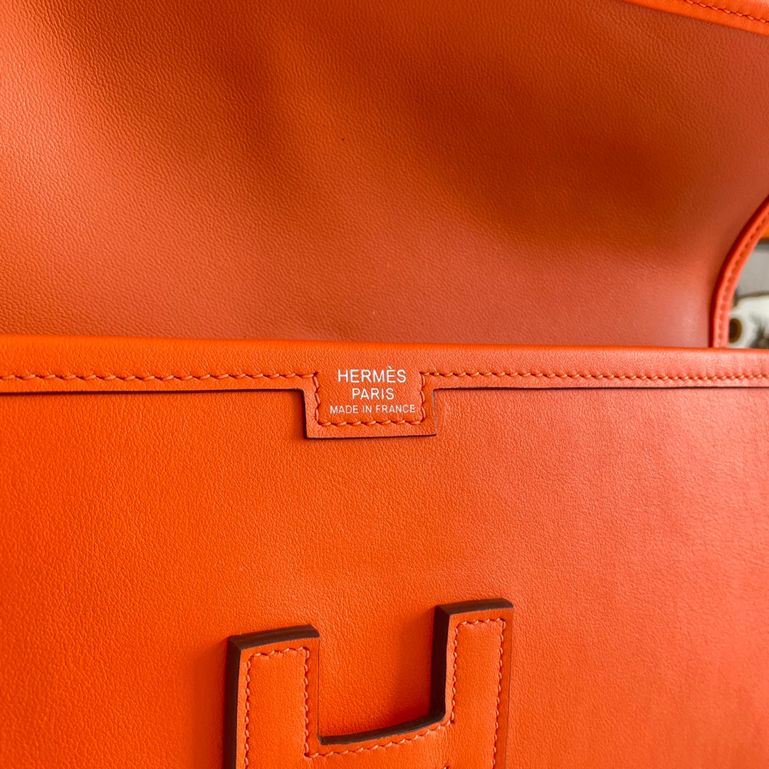 HM Jige 29 Orange Swift Calfskin 229027