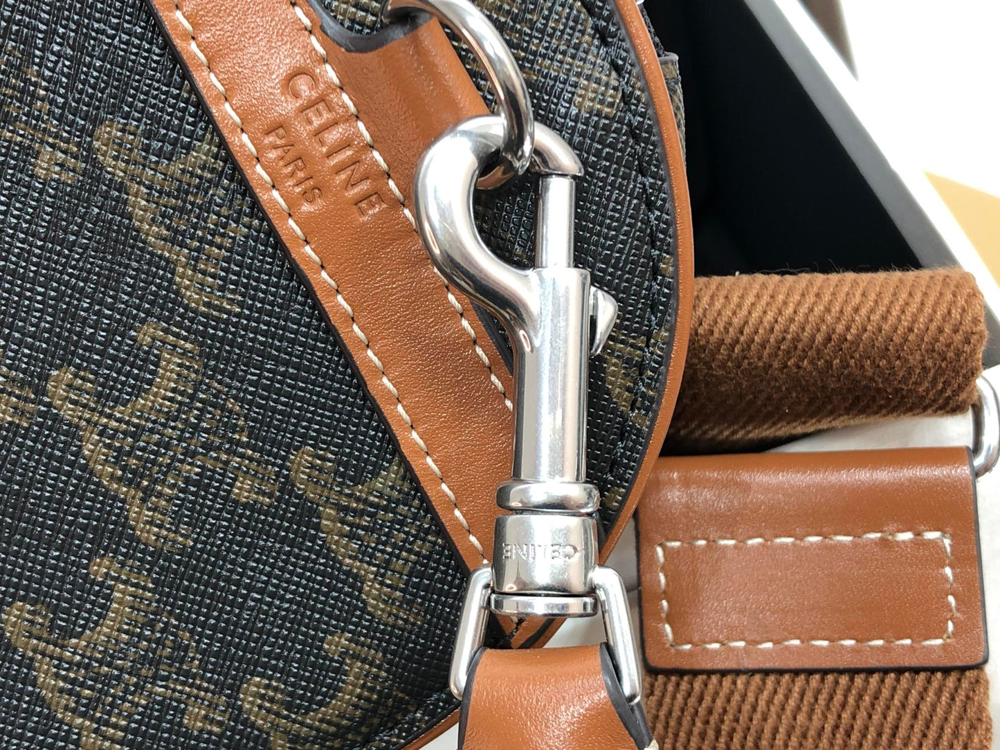 CYLINDRICAL 22 BAG BLACK PATTERN COWHIDE