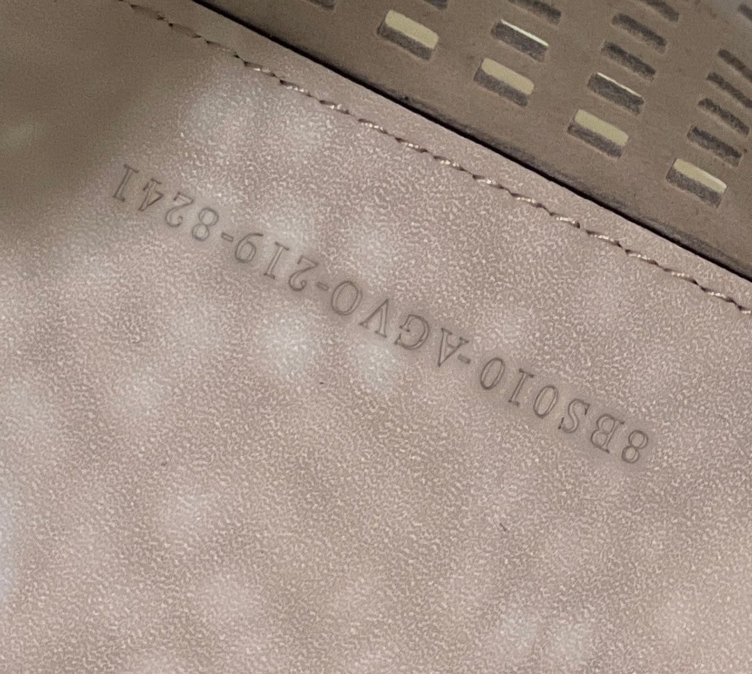 MON TRESOR 19 IN WHITE PERFORATED CALFSKIN