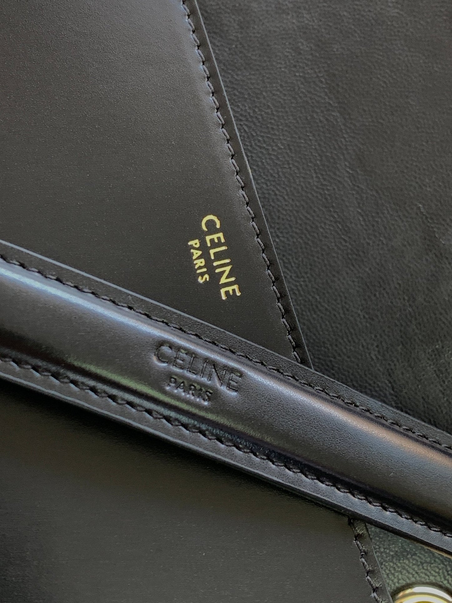 TRIOMPHE FRAME 23 BLACK CALFSKIN