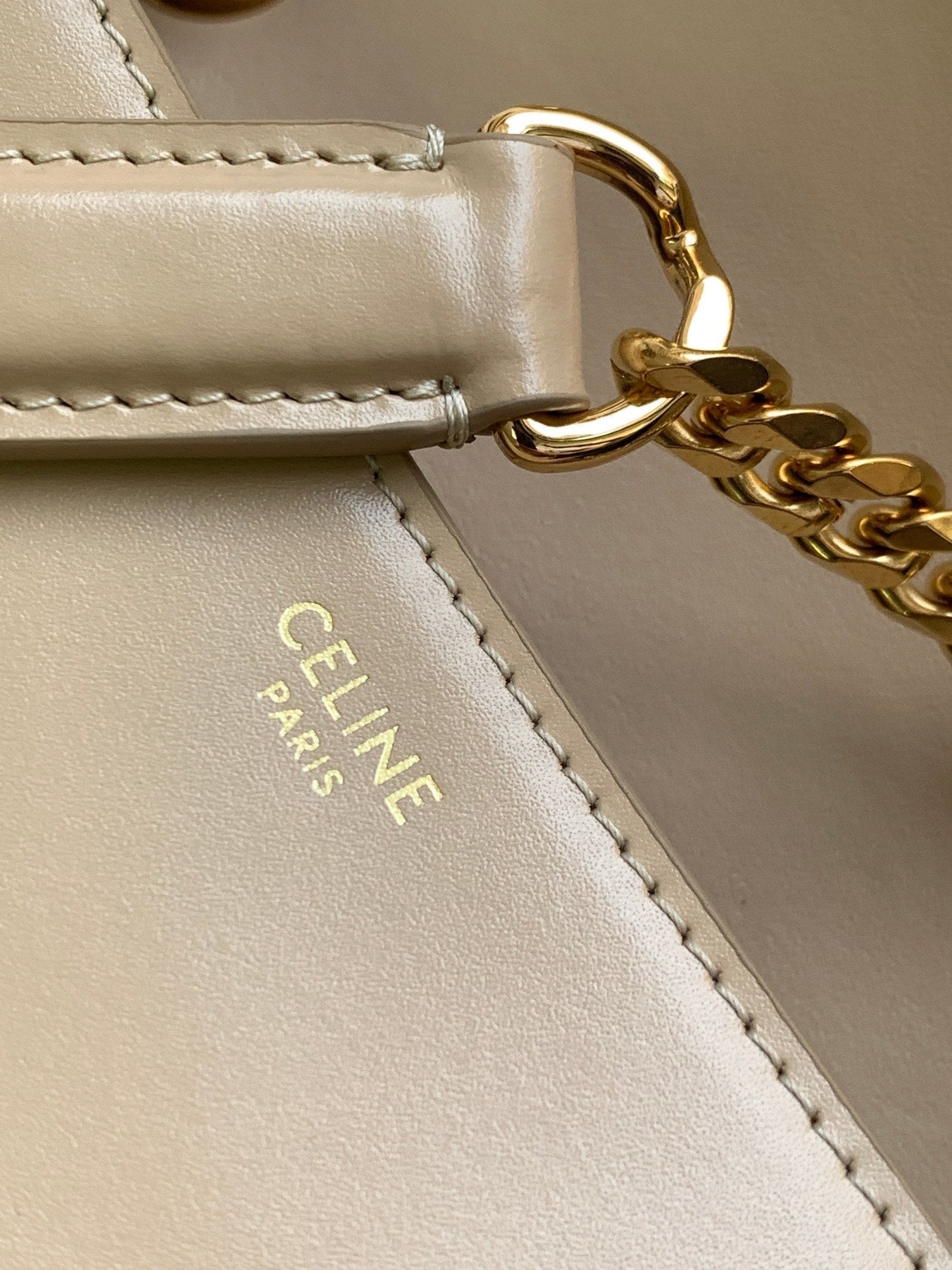 TRIOMPHE FRAME 23 BEIGE CREAM CALFSKIN