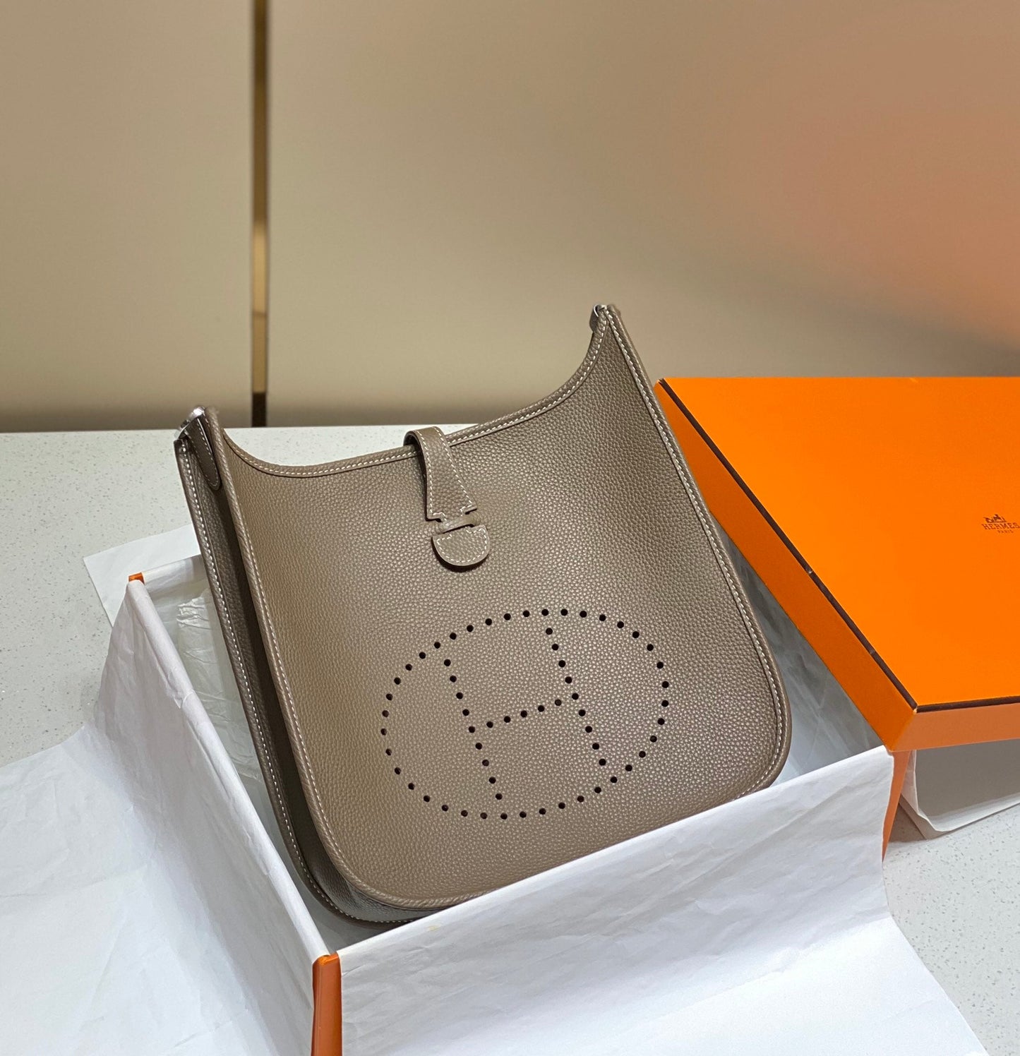 Evelyne 29cm Brown Togo Shw