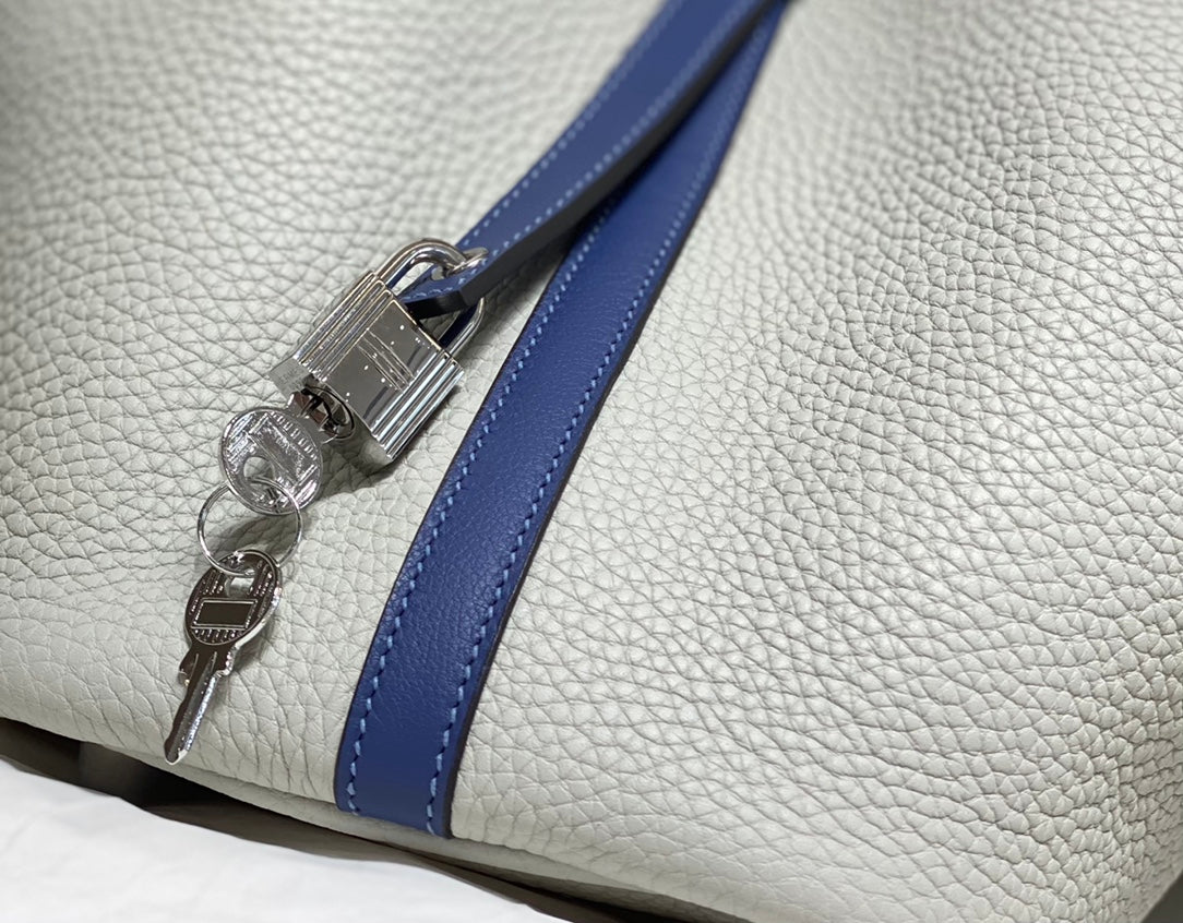 picotin lock 18 white blue togo shw