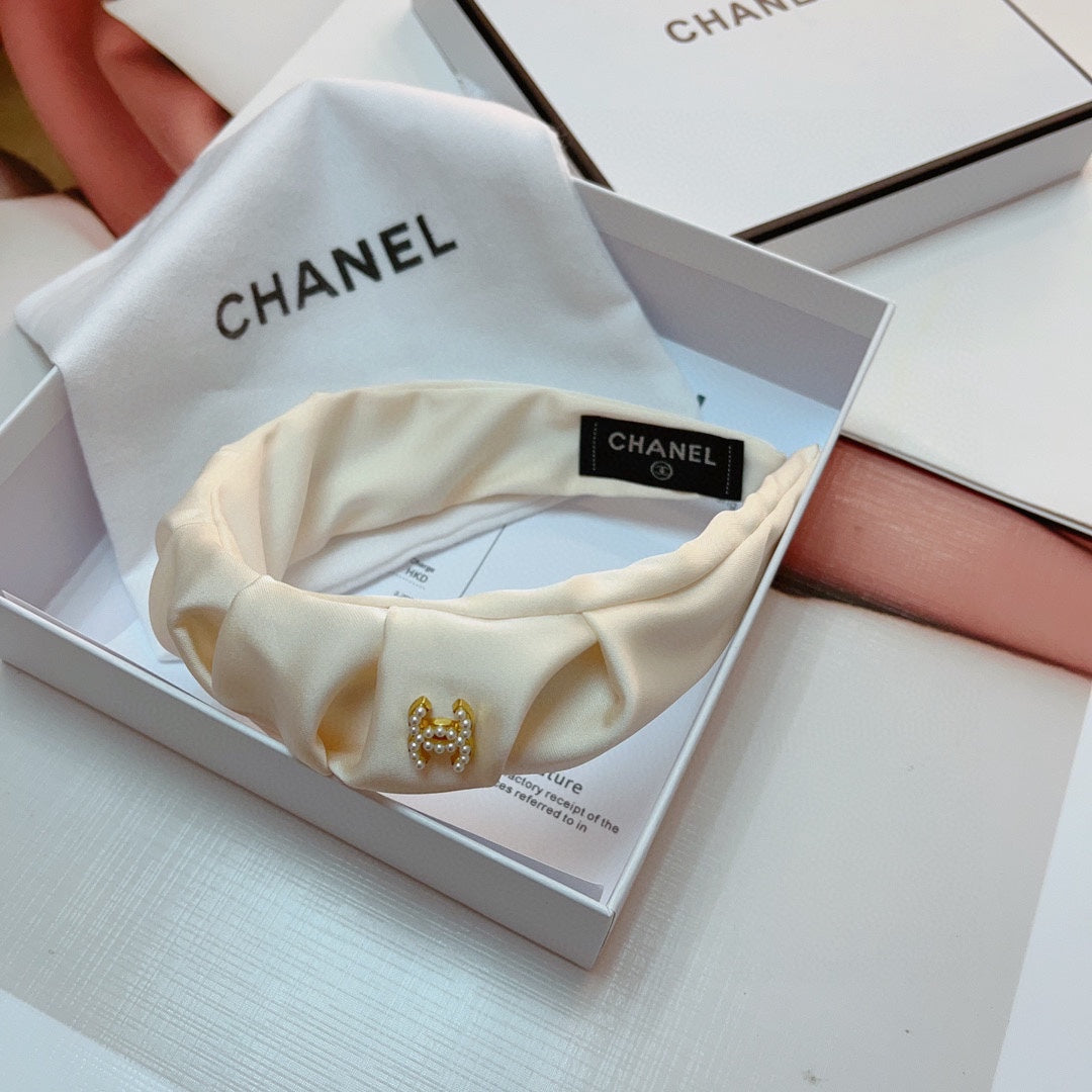 WHITE FABRIC HAIRBAND 925662