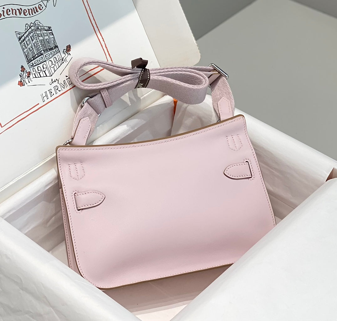 HM JYPSI¨¨RE MINI 23 MAUVE PALE CALFSKIN SILVER HARDWARE