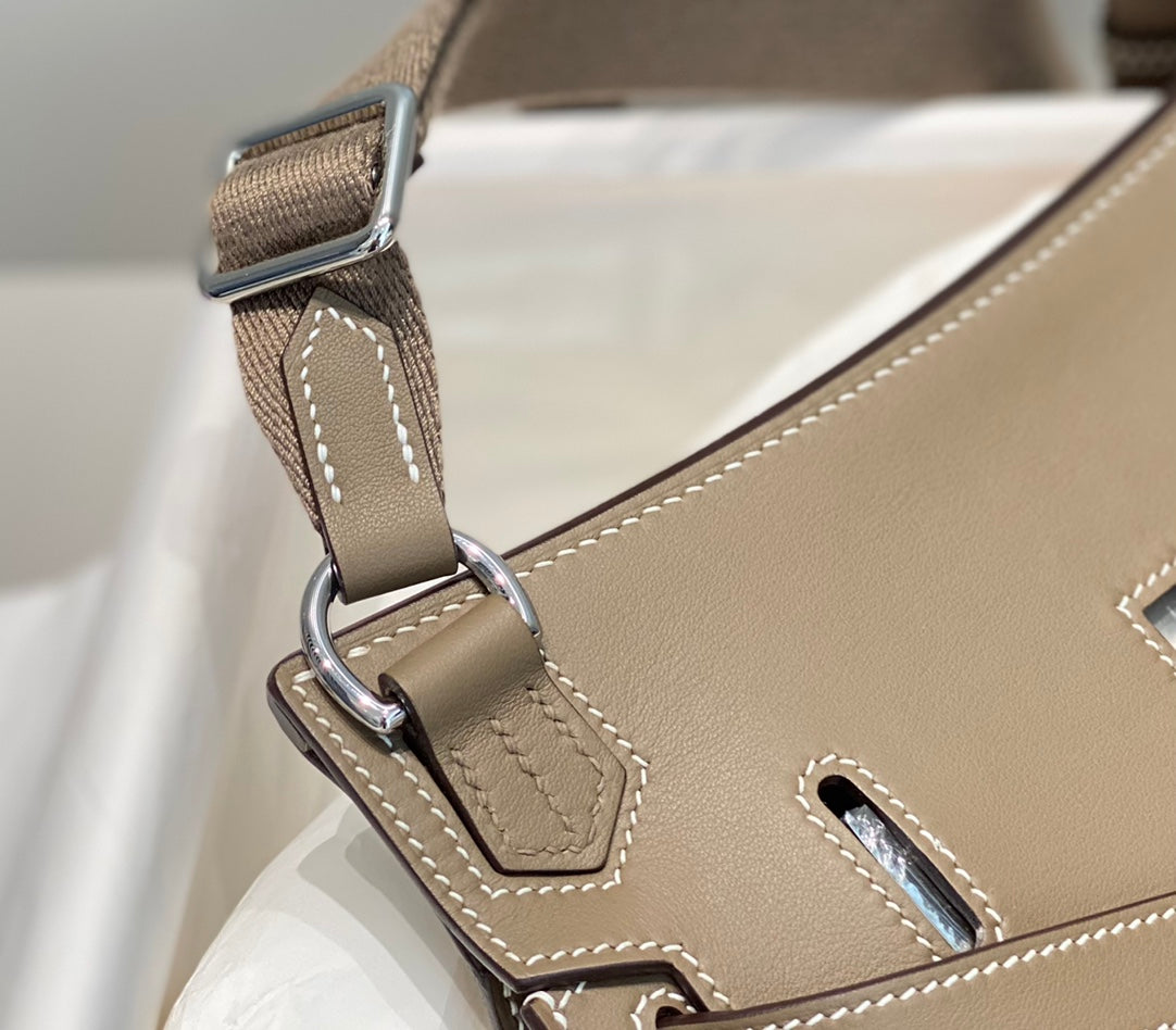 HM JYPSI¨¨RE MINI 23 TAN CALFSKIN SILVER HARDWARE