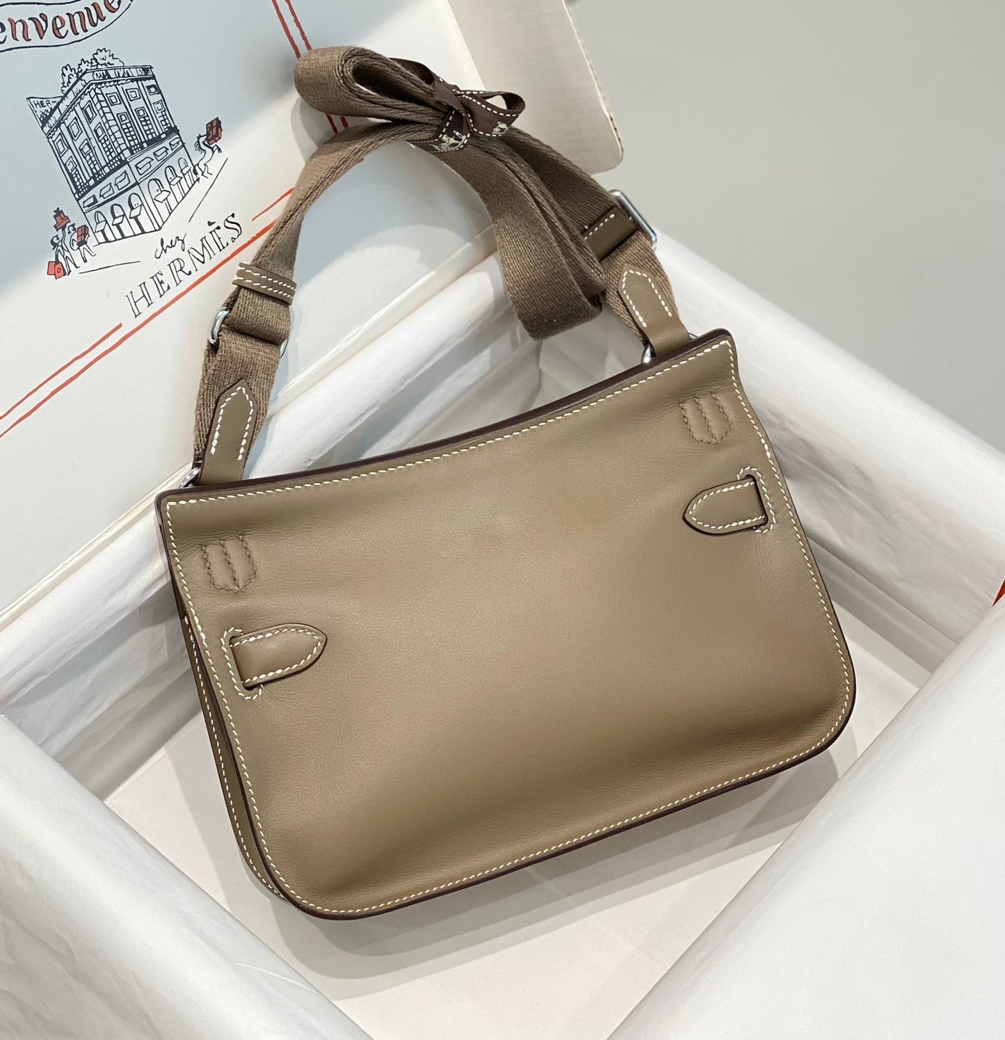 HM JYPSI¨¨RE MINI 23 TAN CALFSKIN SILVER HARDWARE
