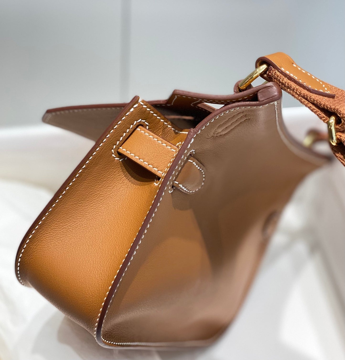 HM JYPSI¨¨RE MINI 23 BRONZE CALFSKIN GOLD HARDWARE