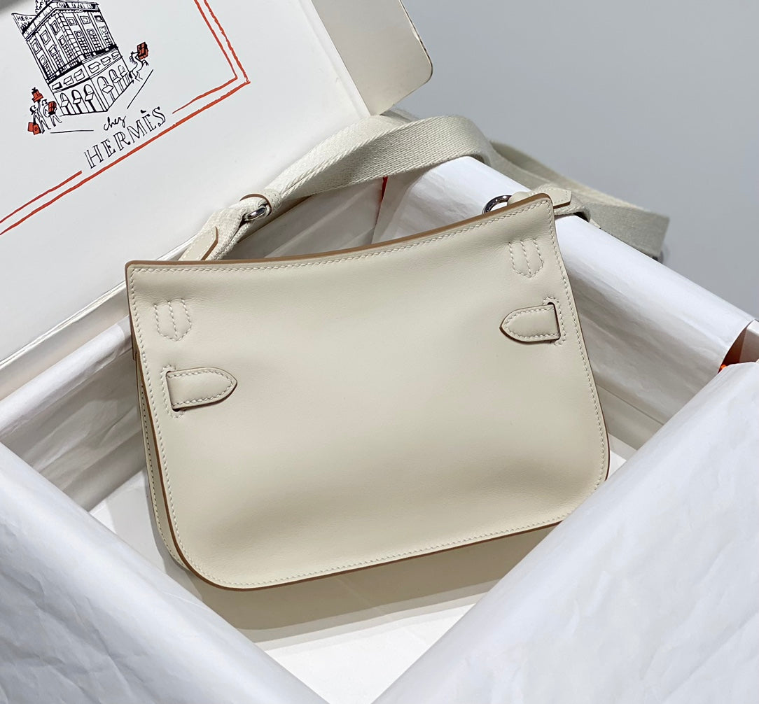 HM JYPSI¨¨RE MINI 23 CREAM CALFSKIN SILVER HARDWARE