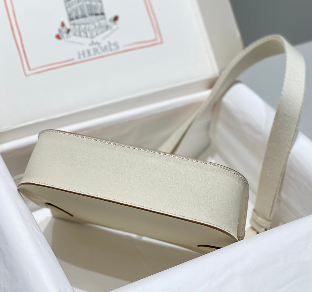 HM JYPSI¨¨RE MINI 23 CREAM CALFSKIN SILVER HARDWARE