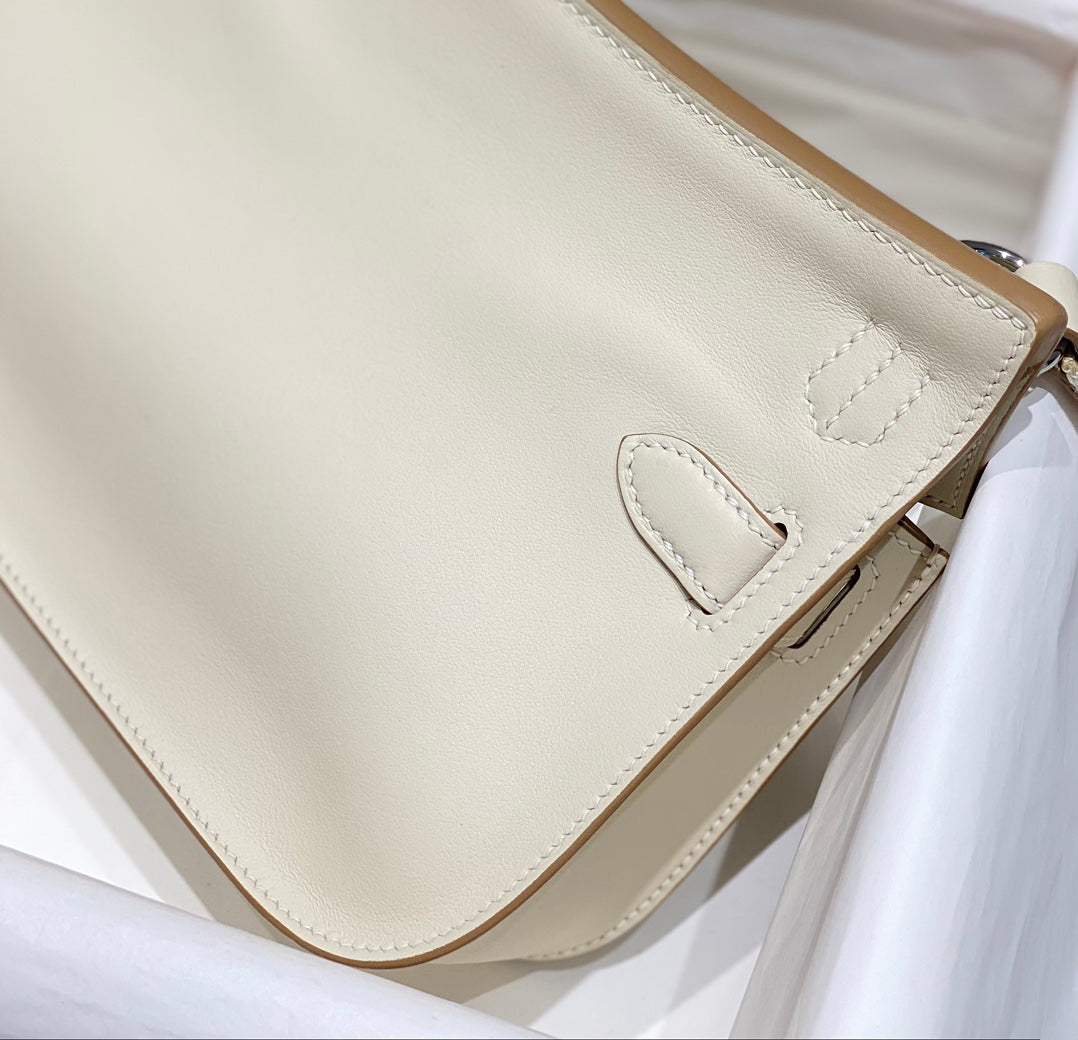 HM JYPSI¨¨RE MINI 23 CREAM CALFSKIN SILVER HARDWARE