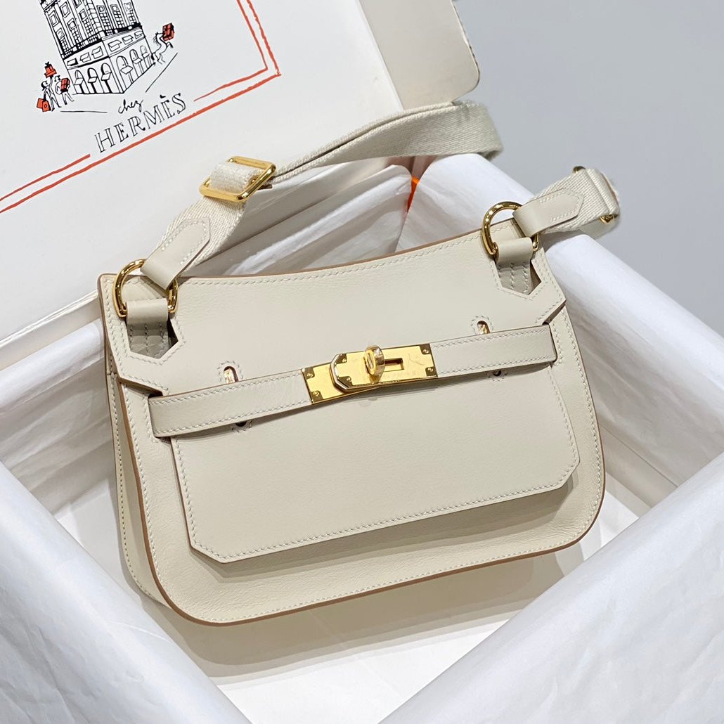 HM JYPSI¨¨RE MINI 23 CREAM CALFSKIN GOLD HARDWARE