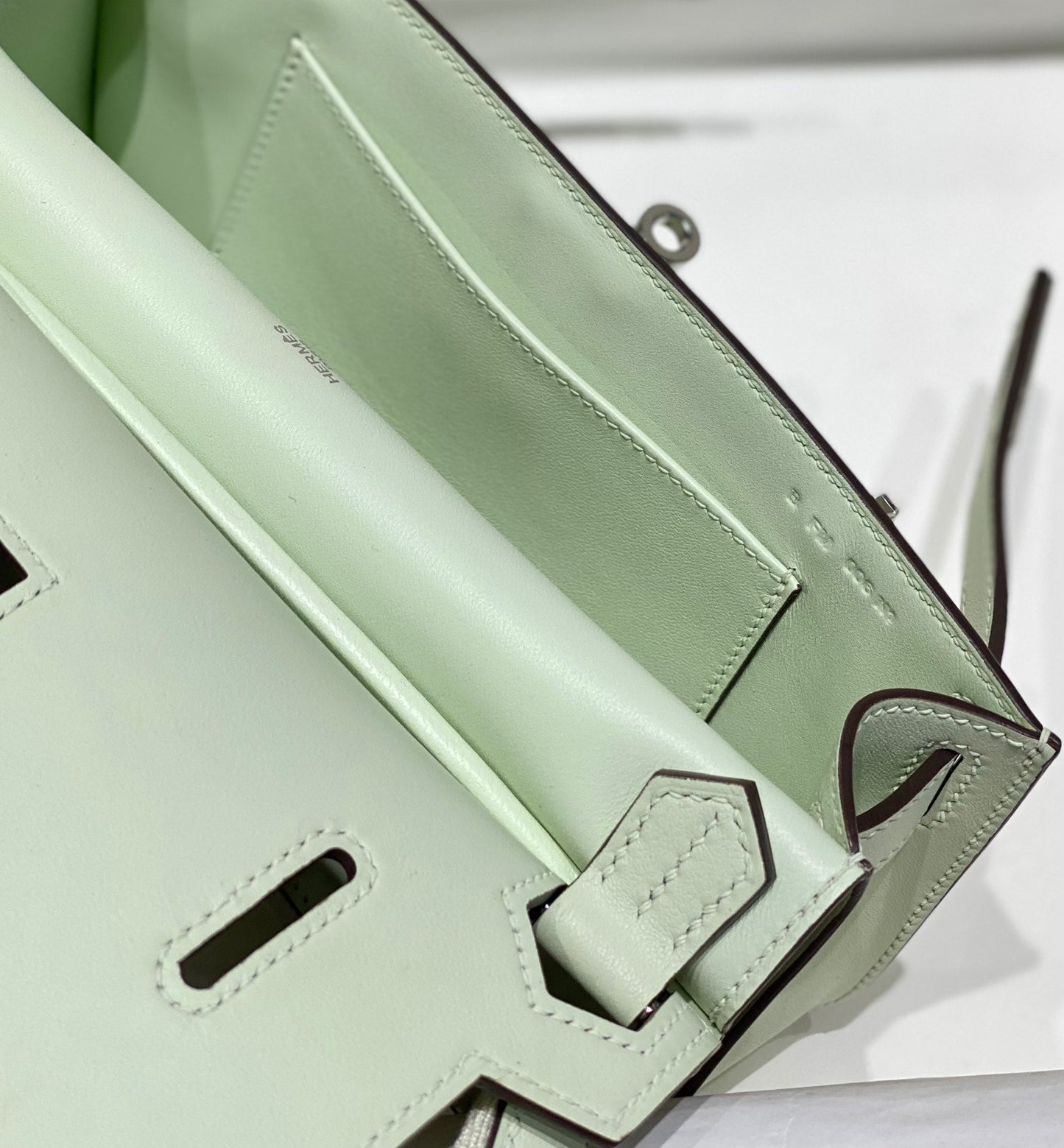 HM JYPSI¨¨RE MINI 23 MINT CALFSKIN SILVER HARDWARE