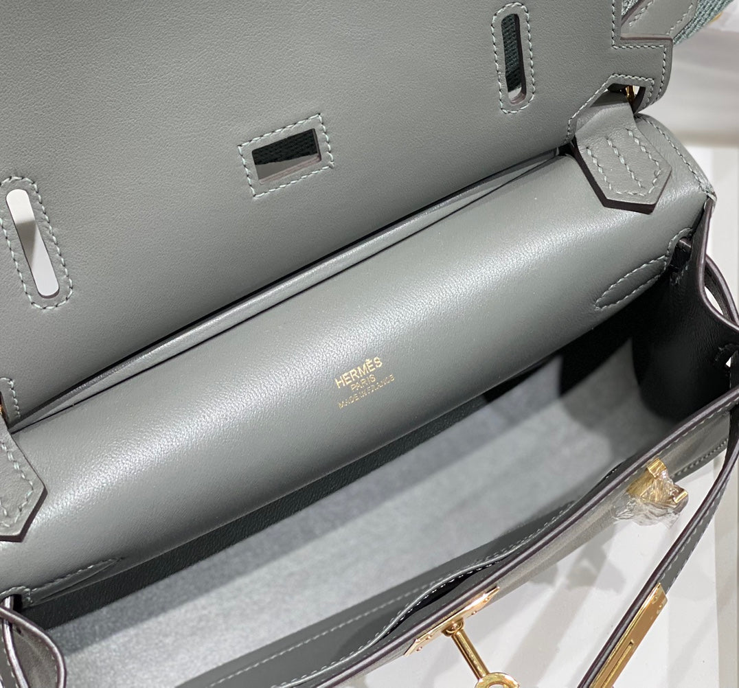 HM JYPSI¨¨RE MINI 23 SAGE CALFSKIN GOLD HARDWARE