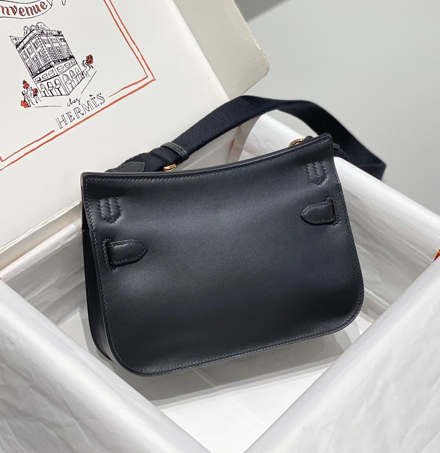 HM JYPSI¨¨RE MINI 23 BLACK CALFSKIN GOLD HARDWARE