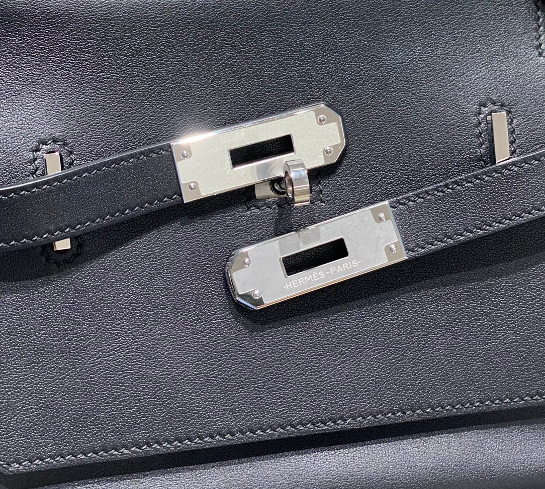 HM JYPSI¨¨RE MINI 23 BLACK CALFSKIN SILVER HARDWARE