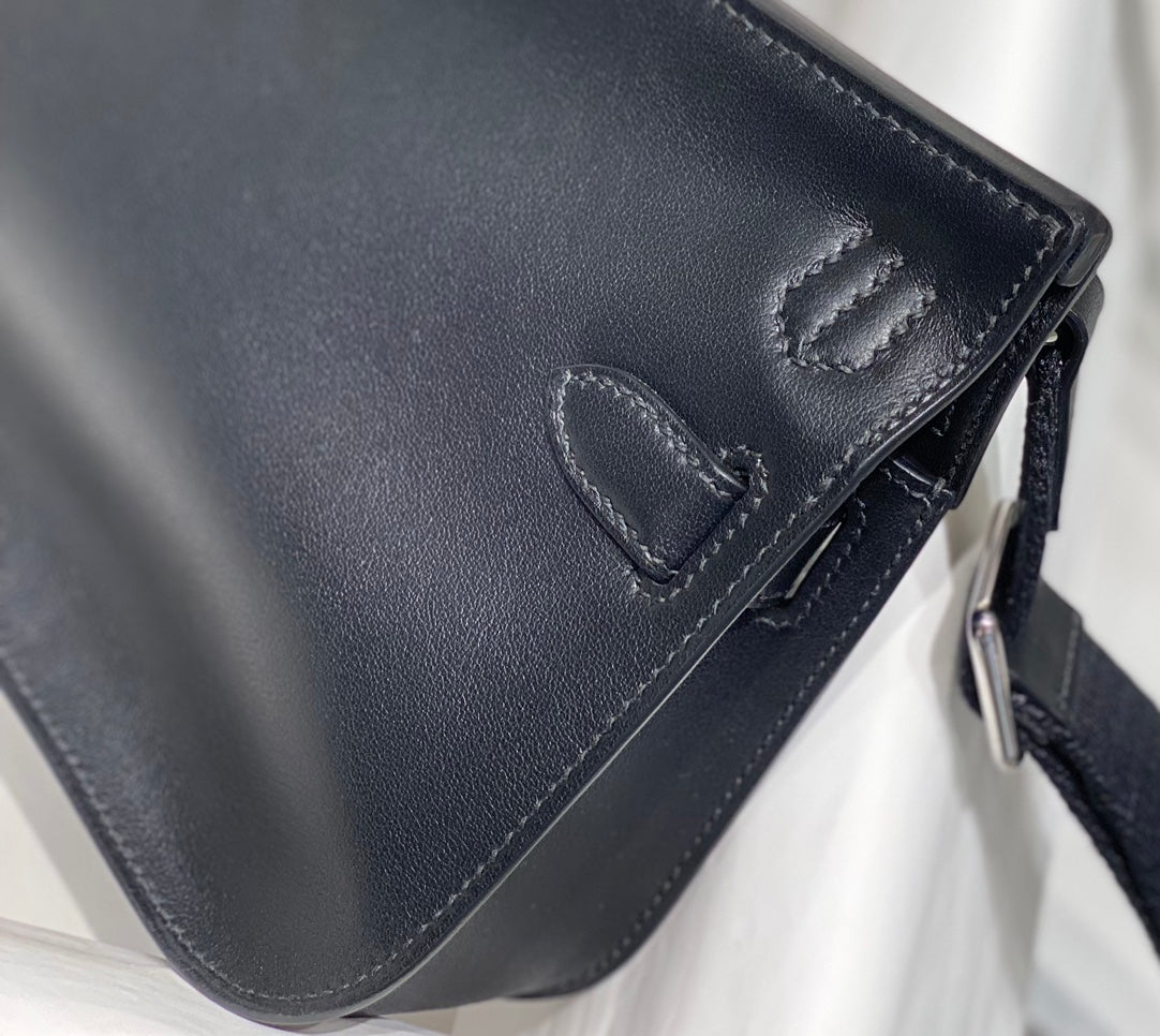 HM JYPSI¨¨RE MINI 23 BLACK CALFSKIN SILVER HARDWARE