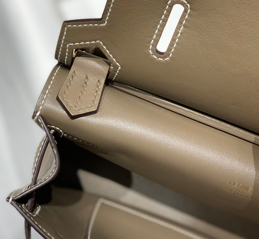 HM JYPSI¨¨RE MINI 23 TAN CALFSKIN GOLD HARDWARE