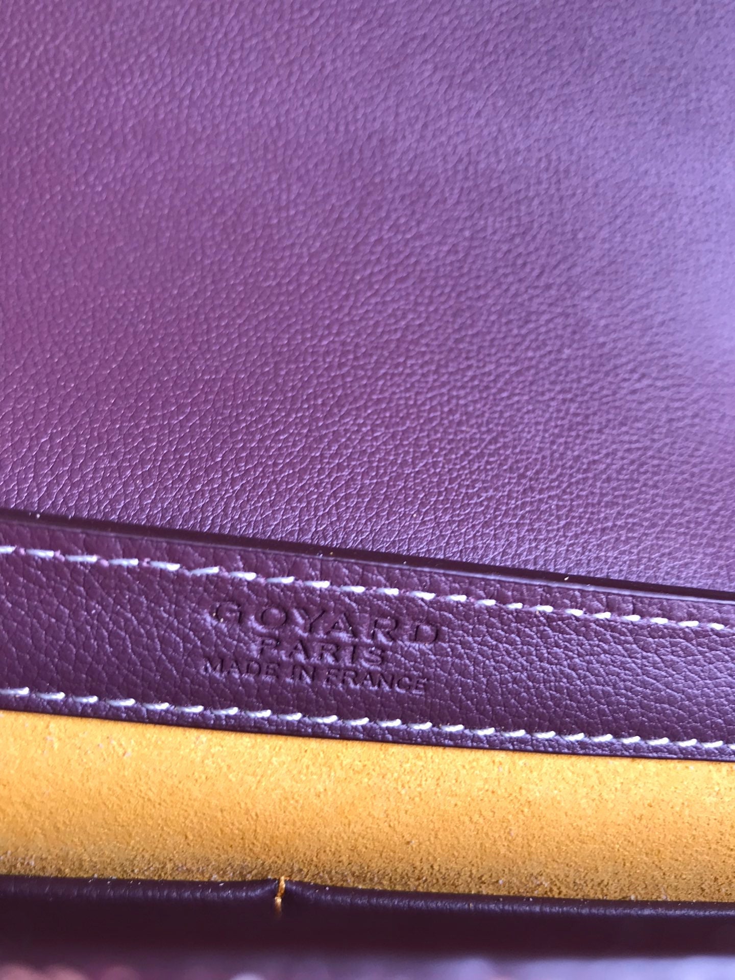 233 BAG 25 IN WINE RED CALFKIN AND GOYARDINE CANVAS