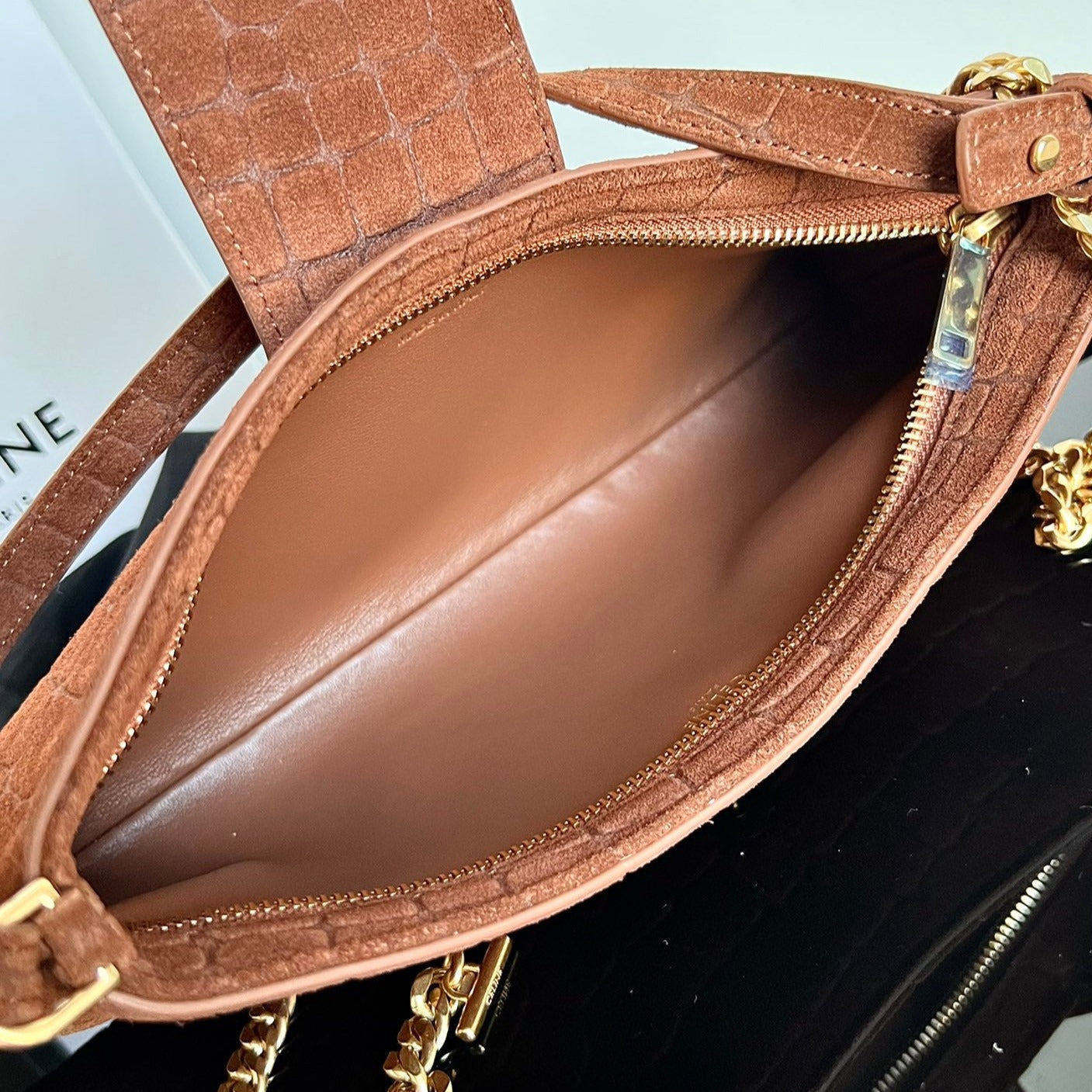 WILTERN TRIOMPHE BAG 31 ORIGINAL SIENNA BROWN LEATHER