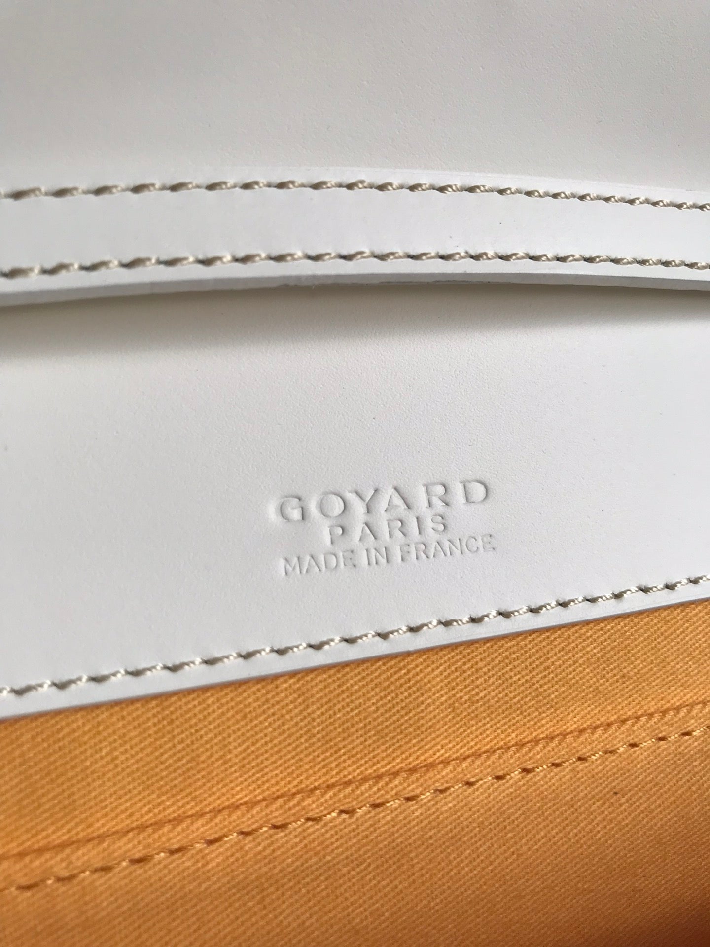 MONTE-CARLO PM CLUTCH 25 IN WHITE GOYARDINE CANVAS