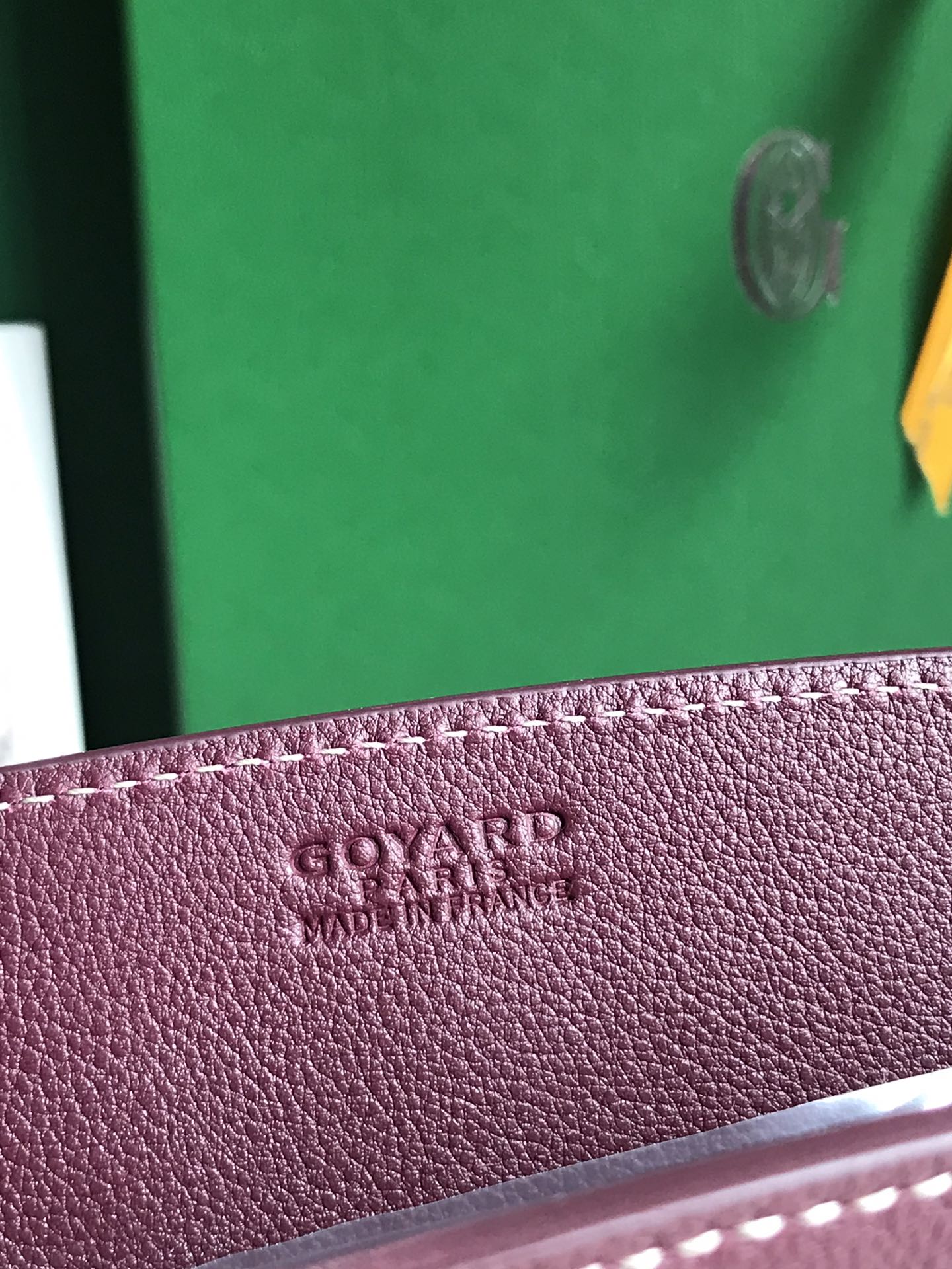 ROUETTE STRUCTUR¨¦ MINI BAG 21 IN WINE RED GOYARDINE CANVAS AND CALFSKIN