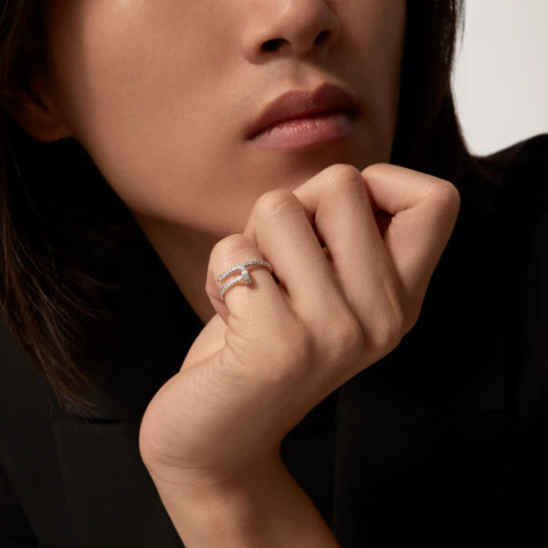 DIANA JUSTE RING 1.8MM SILVER DIAMONDS