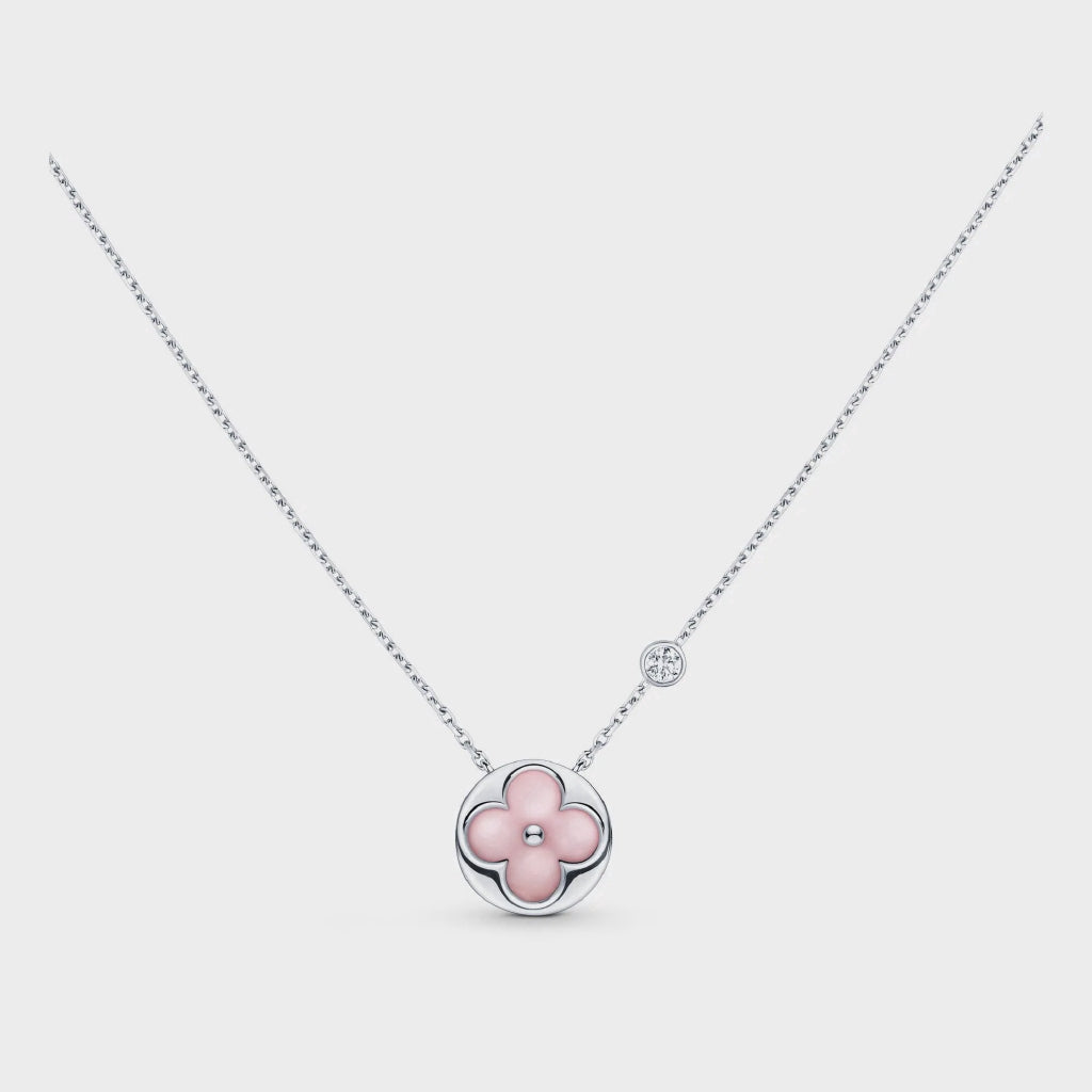 DIANA SUN MOTIF PINK MOP SILVER BRACELET