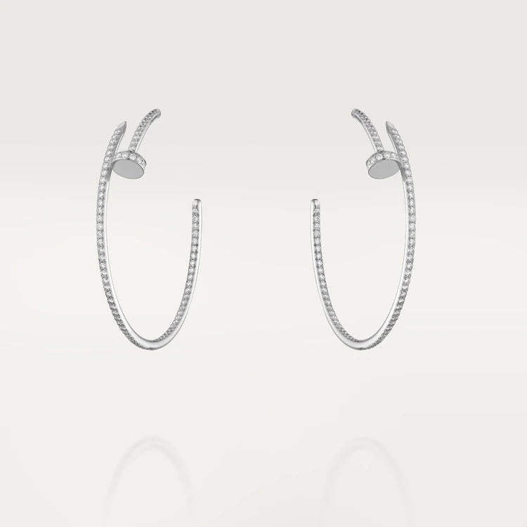 DIANA JUSTE EARRINGS FULL DIAMONDS 1.8MM