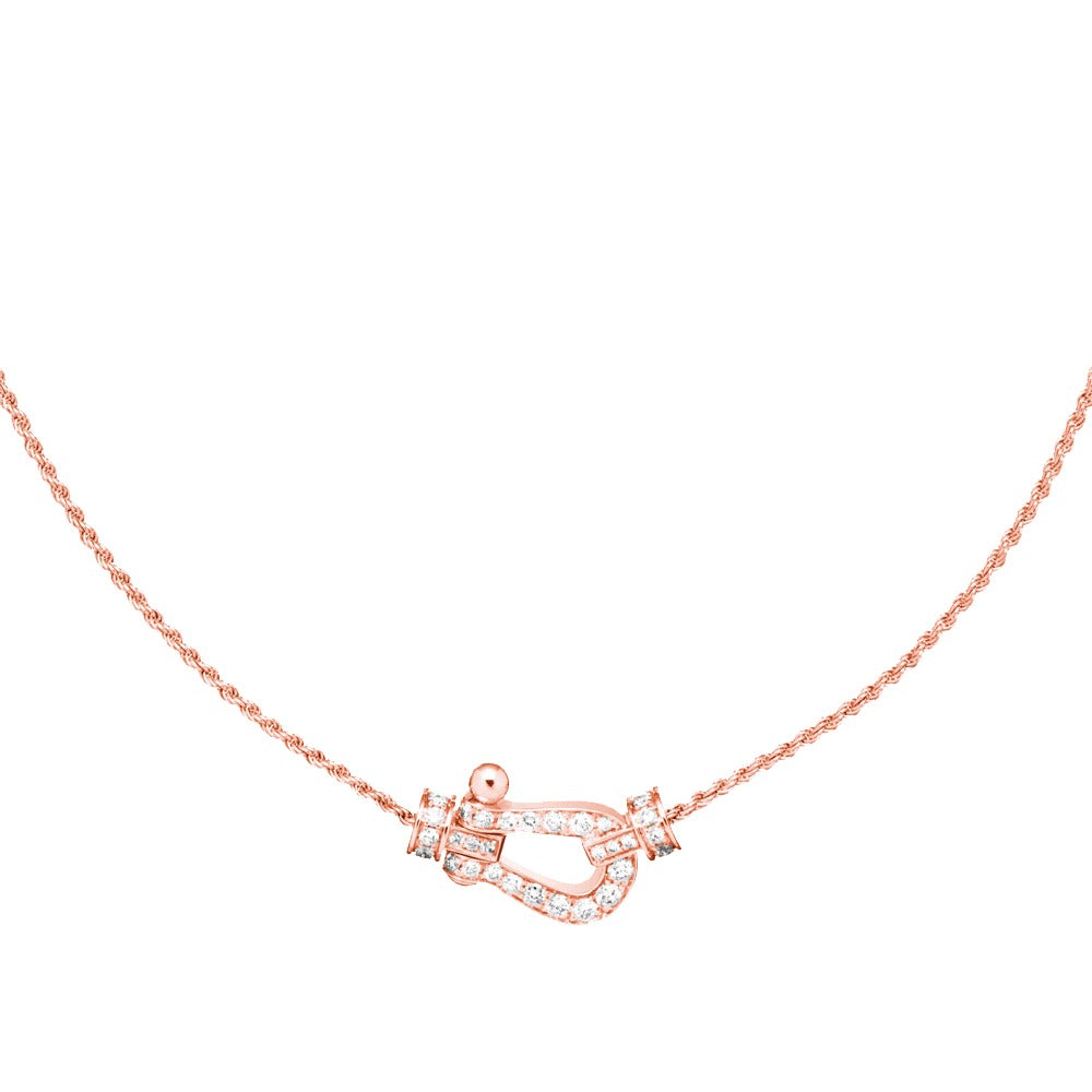 DIANA FORCE 10 PINK GOLD DIAMOND NECKLACE