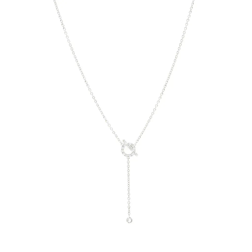 DIANA FINESSE SILVER DIAMOND NECKLACE