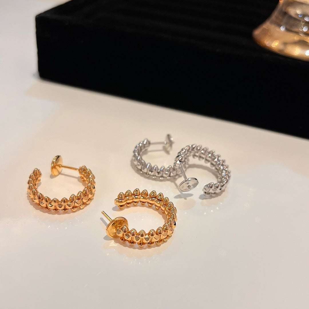 DIANA CLASH SMALL HOOP EARRINGS