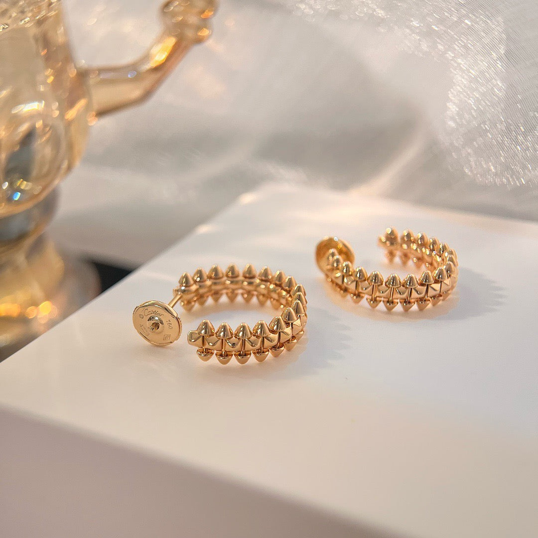 DIANA CLASH SMALL HOOP EARRINGS