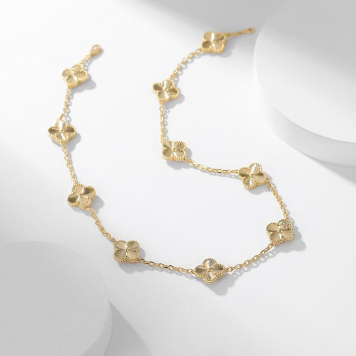 DIANA CLOVER 10 MOTIFS LASER NECKLACE