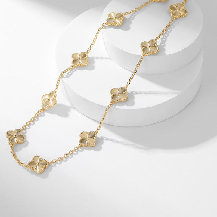DIANA CLOVER 10 MOTIFS LASER NECKLACE