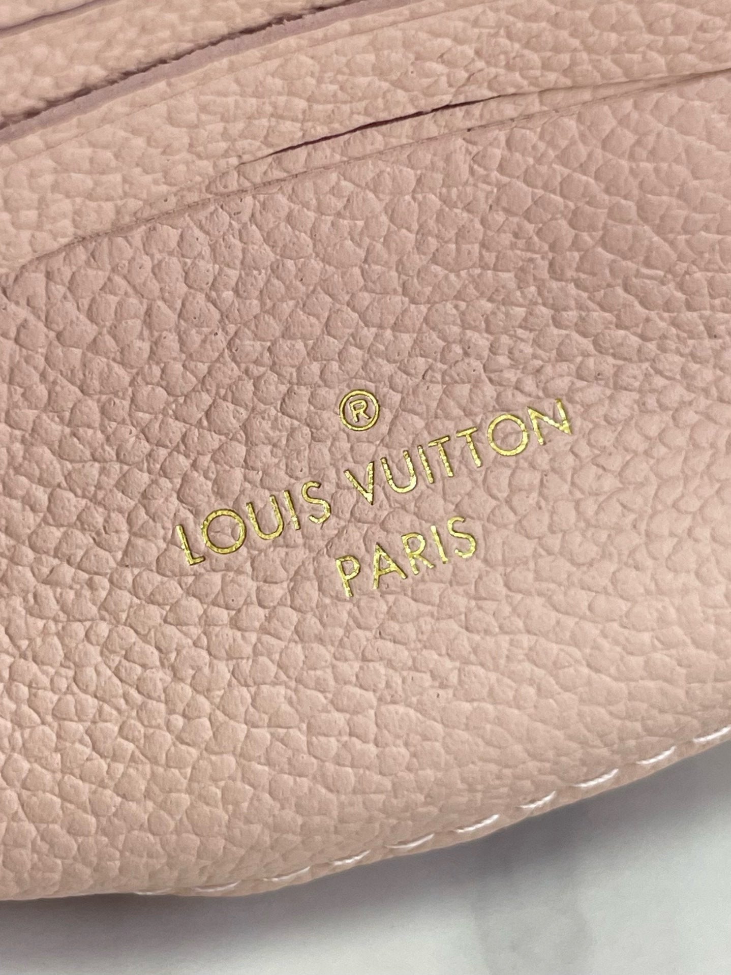 NANO MADELEINE 21 IN PINK EMBOSSED CALFSKIN GOLD HARDWARE