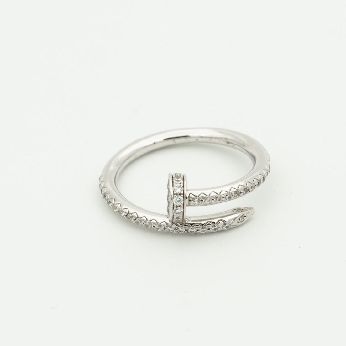 DIANA JUSTE RING 1.8MM SILVER DIAMONDS