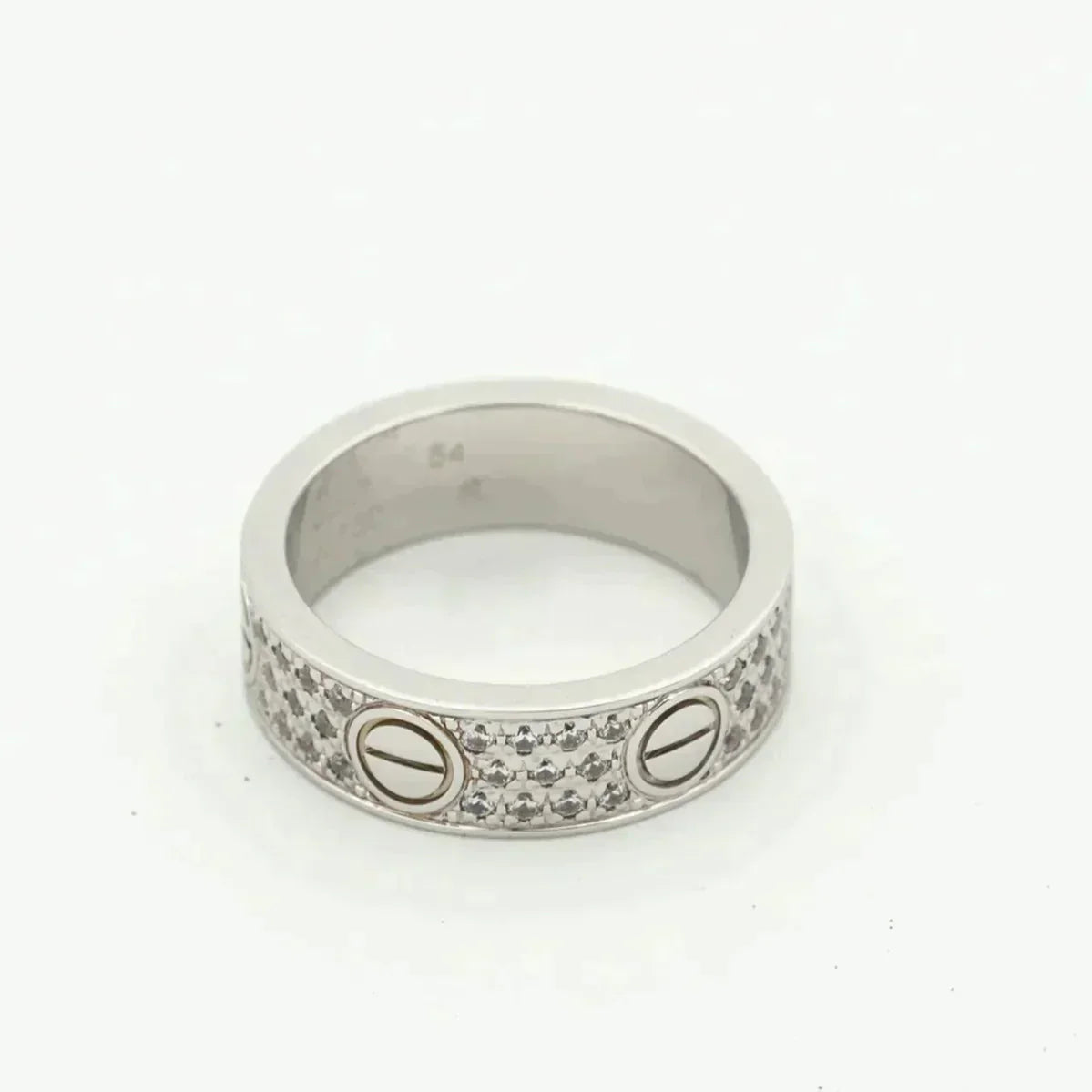 DIANA LOVE RING 6MM DIAMONDS PAVED