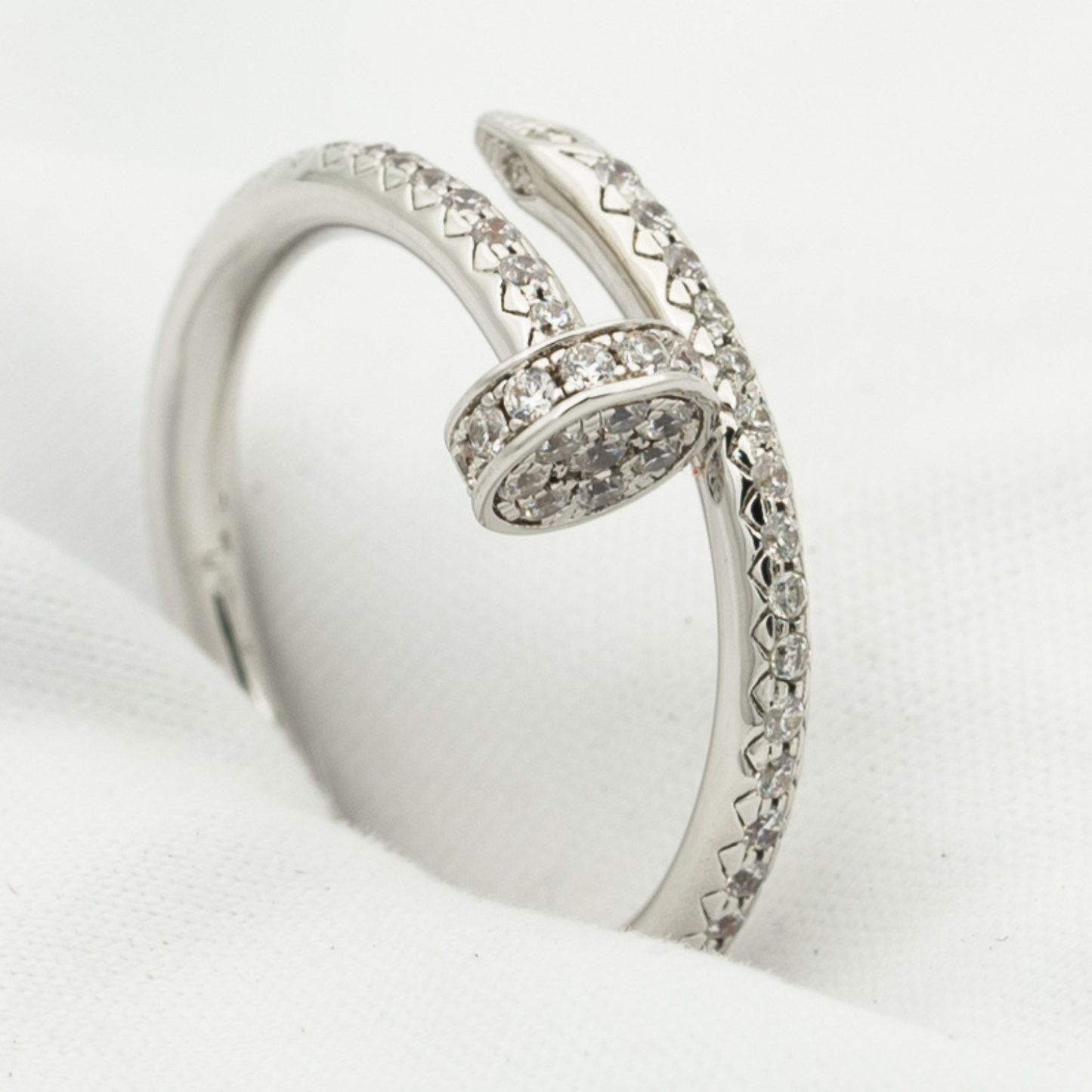 DIANA JUSTE RING 1.8MM SILVER DIAMONDS