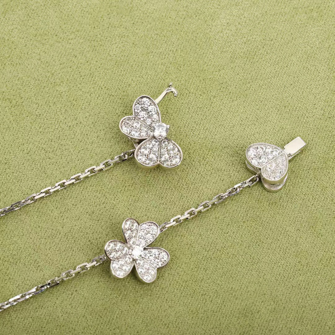 Collier 9 fleurs en argent Diana Frivole