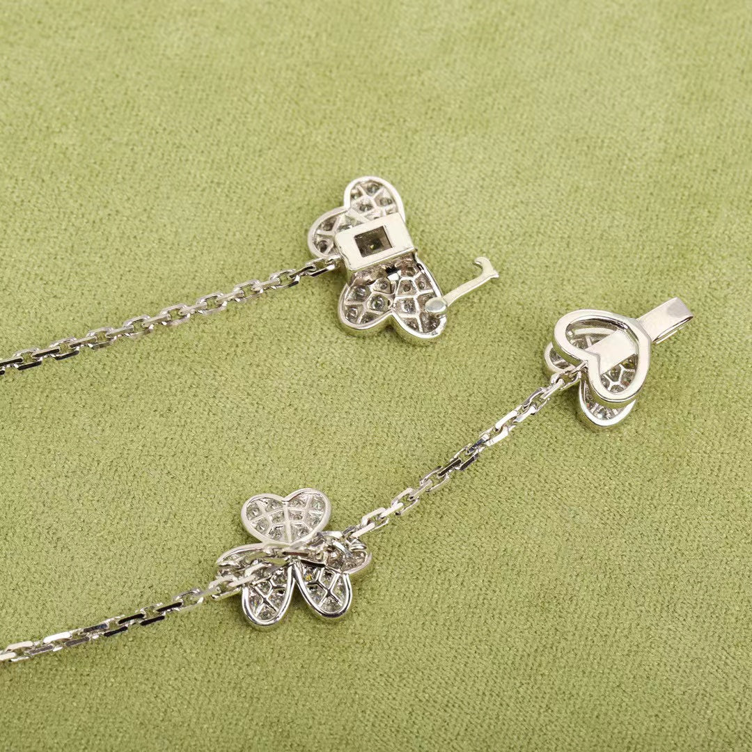 Collier 9 fleurs en argent Diana Frivole