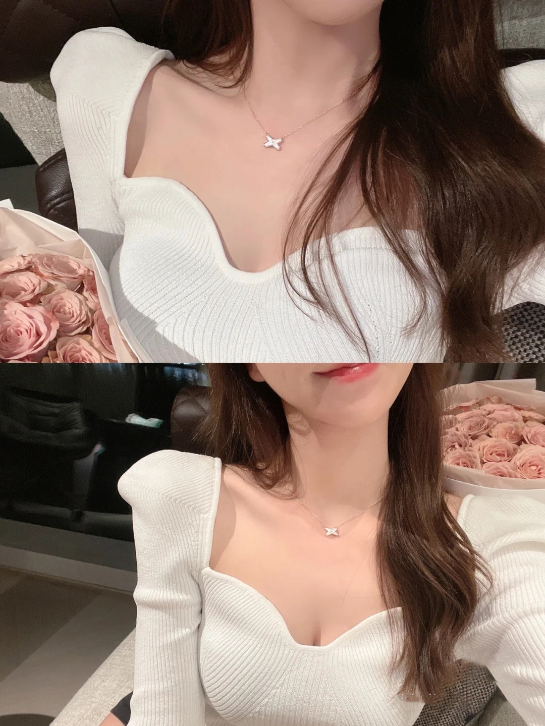 DIANA JEUX DE NECKLACE 1 DIAMOND