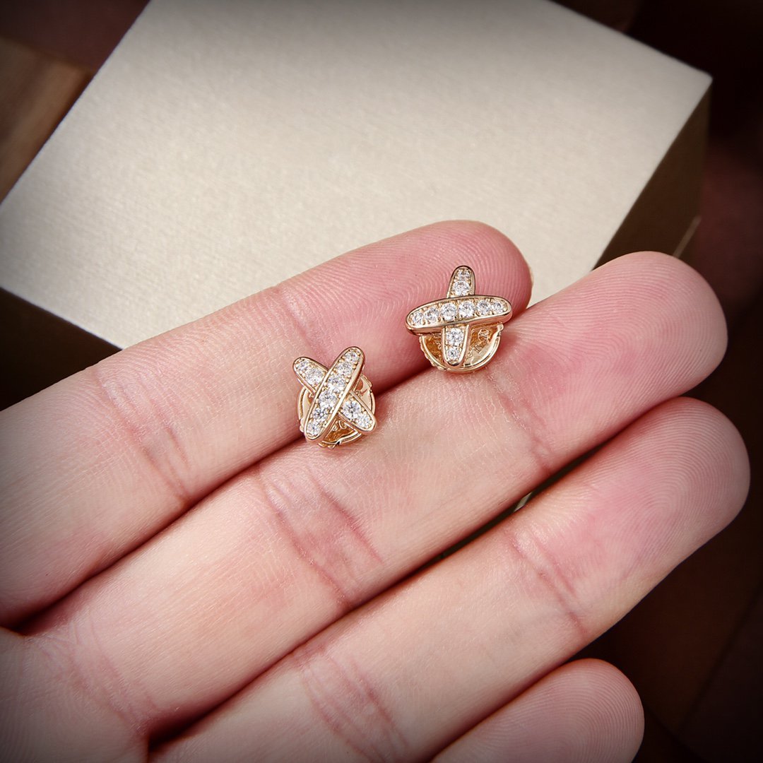 BOUCLES D'OREILLES DIANA JEUX DE OR DIAMANT