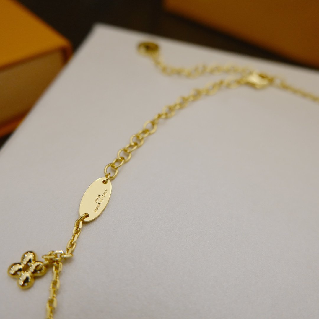 DIANA BLOOMING SUPPLE NECKLACE BRASS