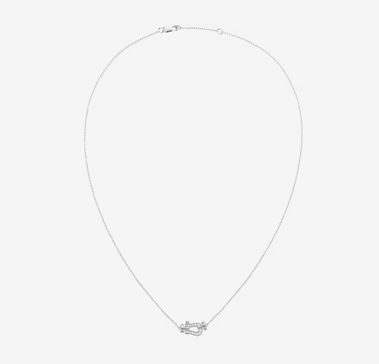 DIANA FORCE 10 DIAMOND SILVER NECKLACE MINI MODEL