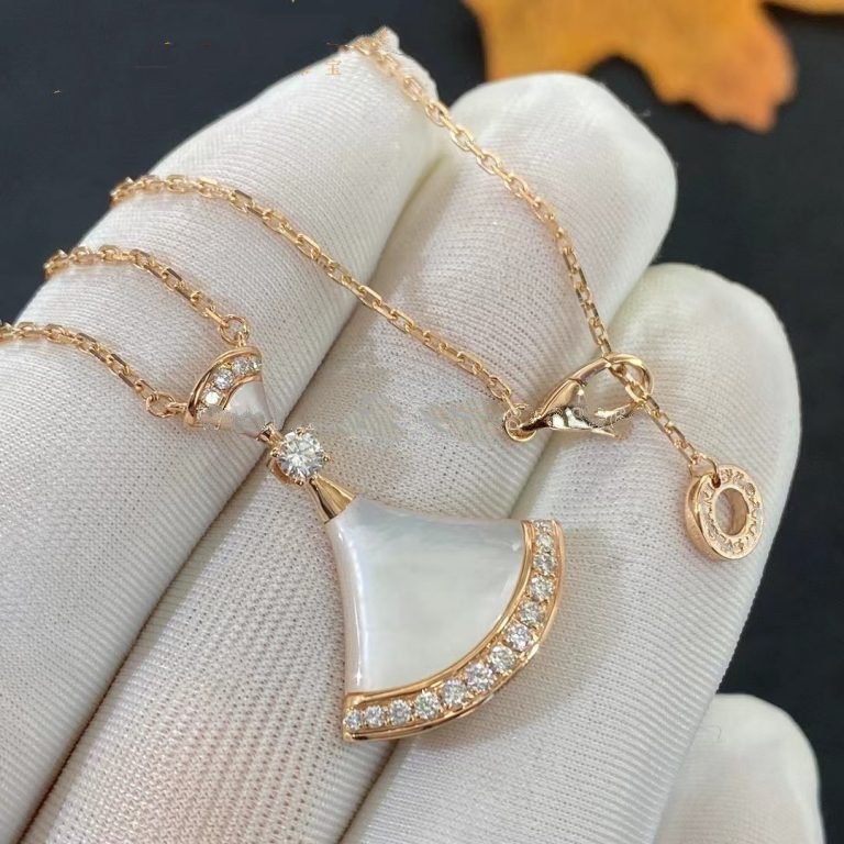 DIANA DREAM NECKLACE MOP PINK GOLD DIAMOND