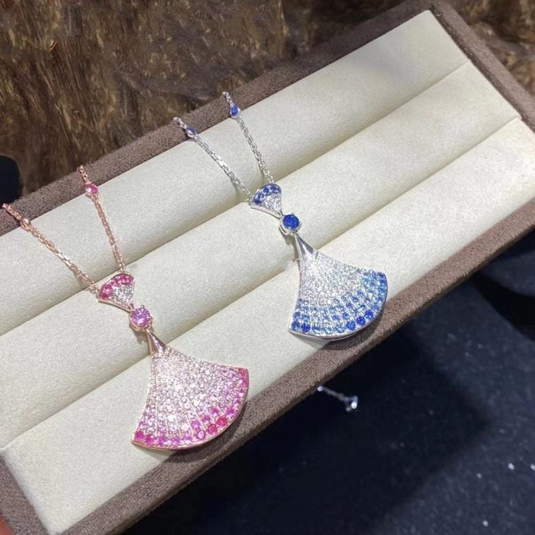 DIANA DREAM NECKLACE AGATE SILVER DIAMOND