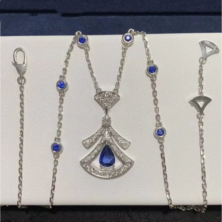 DIANA DREAM NECKLACE AGATE DIAMOND SILVER